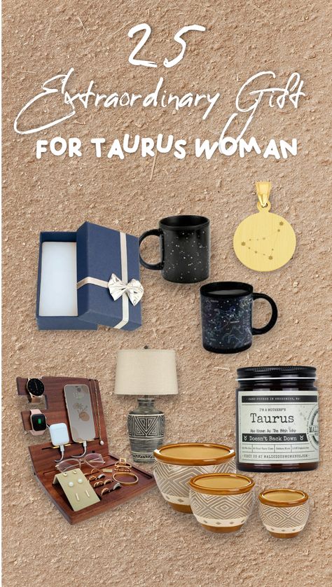 we have decided to give you a hand by creating a list of 25 recommendation of the most extraordinary gifts for your special Taurus woman’s birthday below. Well, it’s not actually limited to birthday only, because you can give her one of these gifts for other occasions, too! Taurus Gift Ideas, Taurus Logo, Taurus Constellation, Taurus Women, Taurus Love, Aquarius Woman, Taurus Woman, Ceramic Set, Sleep Set