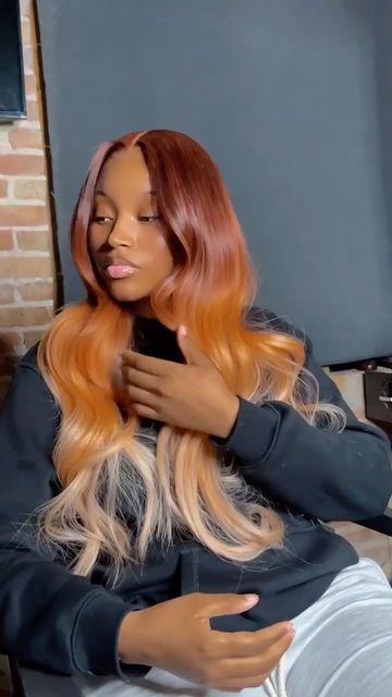 Fall Color Hair Styles For Black Women, Fall Colors Wigs, Fall Hair Colors For Black Women Wigs, Fall Color Frontal Wig, Fall Weave Hair Color Black Women, Fall Color Wigs For Black Women, Fall Wig Colors, Fall Hairstyles Black Women, Fall Wig Colors Black Women