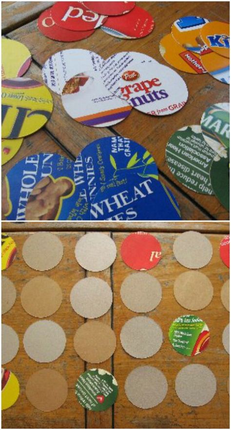 Teach your kids about matching. Paper Card Ideas, Easy Recycled Crafts, Cereal Box Craft, Diy Recycled Projects, Cereal Boxes, Recycle Box, Recycled Projects, Upcycle Recycle, Recycled Items