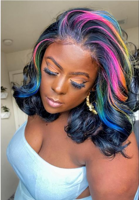 Gemini Hair, Instagram Thoughts, 13x4 Lace Front Wig, Creative Hair Color, Hair Color Streaks, Dyed Hair Inspiration, Hair For Women, Beautiful Hair Color, Pretty Hair Color