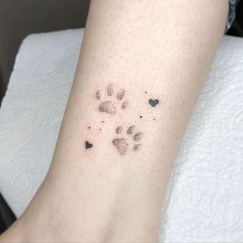 Tattoos Dog Paw, Dog Paw Tattoos, Paw Tattoos, Cat Paw Tattoos, Tattoos Dog, Cat Tattoo Ideas, Dog Tattoo Ideas, Tattoos For Dog Lovers, Pawprint Tattoo