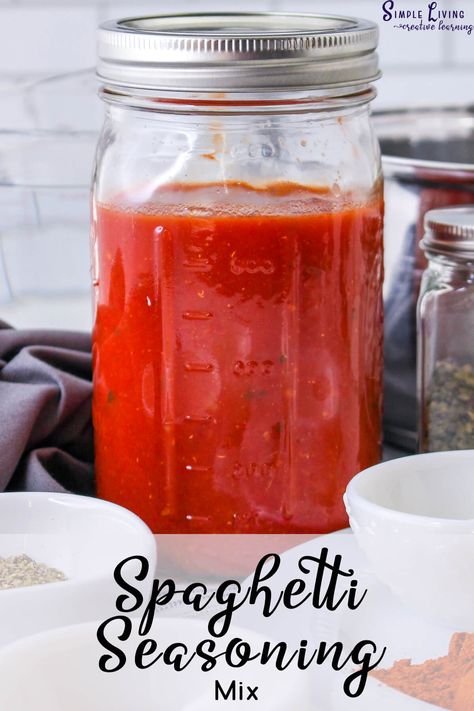 This simple homemade Spaghetti Seasoning Mix uses ingredients you properly already have to elevate your pasta dishes, pizza bases and more. Spaghetti Seasoning Mix Homemade, Homemade Groceries, Spaghetti Seasoning, Pizza Bases, Canned Spaghetti Sauce, Meatball Dishes, Homemade Spaghetti Sauce, Homemade Spaghetti, How To Dry Rosemary