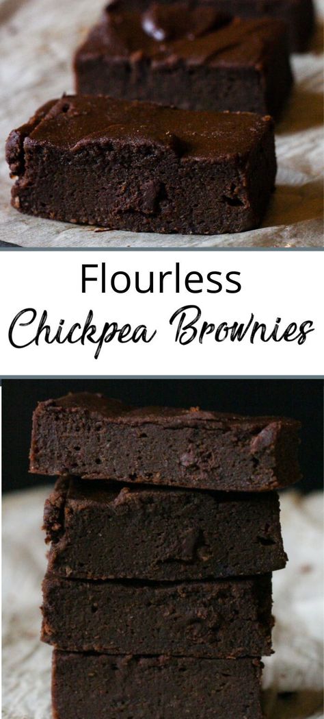 Brownies With Chickpeas, Easy Chick Pea Brownies, Chick Pea Brownies, Chickpea Brownies Healthy, What To Make With Chickpeas, Vegetable Brownies, Chickpeas Brownies, Chickpea Oatmeal, Chickpea Dessert Recipes