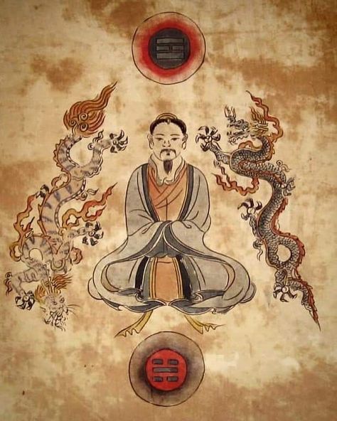 Daoist Art, Nei Gong, Types Of Meditation, I Ching, Sleep Meditation, Buddhist Art, Tai Chi, Spiritual Art, Chinese Zodiac