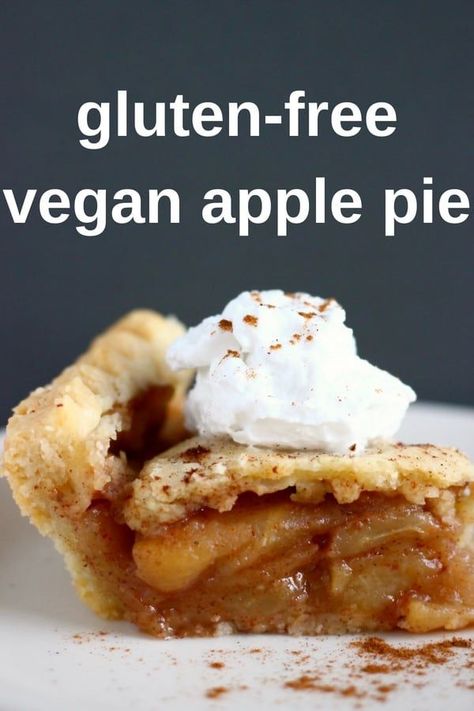 This Vegan Salted Caramel Apple Pie has a crispy, flaky, "buttery" pastry crust and is filled with sweet, salted caramel apples. It's gluten-free and refined sugar free too! The perfect dessert for autumn/fall, Thanksgiving, Christmas and the holidays! #vegan #glutenfree #dairyfree #pie #apple #thanksgiving #autumn #fall #baking via @rhiansrecipes Gluten Free Apple Recipes, Vegan Salted Caramel, Gluten Free Apple Pie, Salted Caramel Apple Pie, Vegan Apple Pie, Dessert Parfait, Vegan Apple, Vegan Pie, Caramel Apple Pie