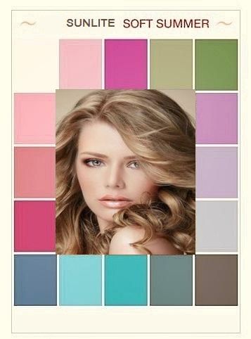 def not quite as good as sunlit soft light spring and sunlight soft light autumn Sunlit Soft Summer, Fishtail Braid Hairstyles Updo, Color Analysis Summer, Hazel Eye Makeup, Soft Summer Palette, Soft Summer Color Palette, Soft Summer Colors, Spring Palette, Seasonal Color Analysis