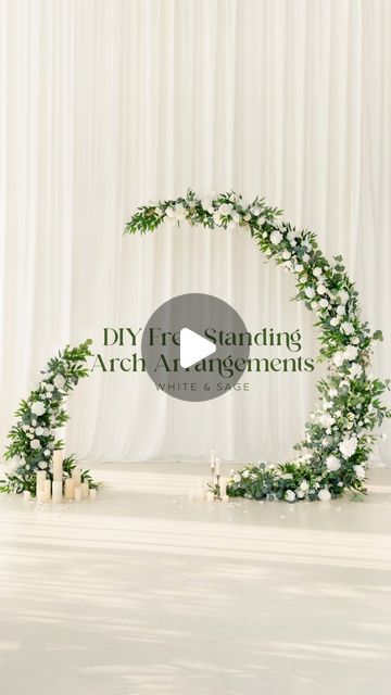 Ling's Moment | Artificial Floral & Wedding Decor on Instagram: "Bored by the idea of a traditional wedding arch? These iconic free-standing florals will create a sculptural, modern look for any wedding ceremony or party 🤍

We love how fresh this May Lily & Olive DIY looks - tag a bride who you know will love it! 

#lingsmoment #maylilyandolive #weddingarch #fauxflowers #modernwedding #sculpturaldesign #DIYwedding #weddinginspo #elegantwedding #uniquedecor #brideinspo" Traditional Wedding Arch, Floral Wedding Decor, Floral Wedding Decorations, Wedding Arch Flowers, Table Centers, Floral Arch, Wedding Service, Wedding Arch, Faux Flowers