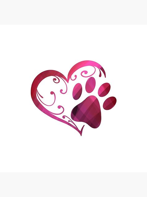 Paw Print Heart Tattoo, Wrist Bracelet Tattoo, Paw Print Heart, Bracelet Tattoo, Cattle Dogs, Australian Cattle Dogs, Heart Poster, Tattoo Bracelet, Wrist Bracelet