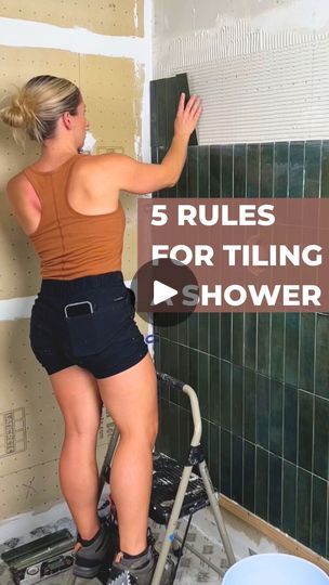 28K views · 260 reactions | 5 rules for tiling your shower ⤵️- 1. Get your studs flat. Use a planer or shims to achieve flatness and avoid tile lippage.  2. Using waterproof backer board in your shower will cut down on labor and with less steps to install also cut down on possible mistakes that lead to mold.  3. Using the right trowel size, making sure your tiles don’t fall off the wall is important but also making sure you’re not leaving air bubbles where mold and mildew can form is also important. ** the bigger the tile the bigger the trowel**  4. Using proper installation methods. Back-buttering, directional troweling, and checking for coverage is imperative!  5. Check for coverage- showers require 95% coverage on the back of your tile. Check periodically to make sure you are getting th Backer Board, Tile Projects, Studded Flats, Air Bubbles, Shower Enclosure, Mold And Mildew, Shower Tile, Tile Bathroom, Off The Wall