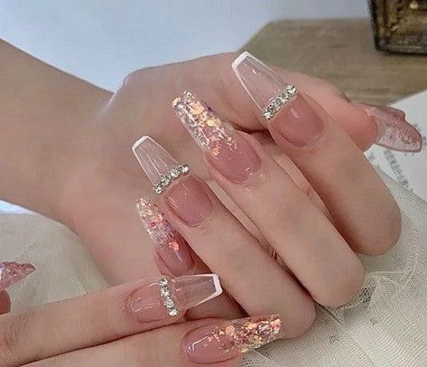 Gel Nails Long, Designer Nails, Style Salon, Asian Nails, Manicure Gel, Nails Fake, Really Cute Nails, Soft Nails, Nails Polish