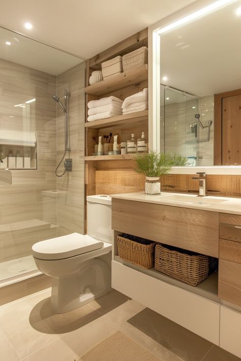 Bathroom Cabinet Inspiration, Smaller Bathroom Ideas, Small Bathroom With Lots Of Storage, Small Condo Storage Ideas, Functional Small Bathroom, Bathroom Nook Ideas, Ikea Bathroom Ideas, Bathrooms 2024, Built In Bathroom Storage