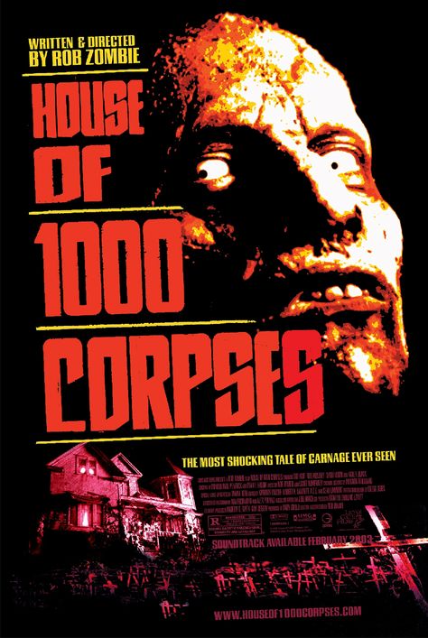 Rob Zombie Film, Halloween Films, House Of 1000 Corpses, Zombie Movies, Film Horror, I Love Cinema, Best Horror Movies, Rob Zombie, Horror Movie Posters