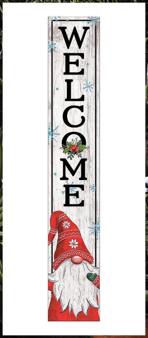 Christmas Front Porch - No clue how to start looking for the right solution for your needs? Look no further, check out Amazon for everything you need. Christmas Gnome Porch Leaner, Outdoor Christmas Signs Front Porches, Snowman Welcome Porch Sign, Winter Welcome Signs For Porch, Winter Porch Signs, Window Shutter Crafts, Christmas Signs Wood Front Porches, Barn Board Crafts, Painted Gnomes