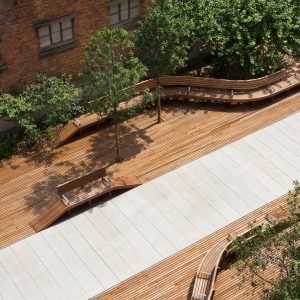 Parc de la Senne by La Compagnie du Paysage « Landscape Architecture Platform | Landezine Architecture Ramps Public Spaces, Urban Stairs Landscape, Public Stairs Architecture, Public Landscape Design, Urban Stairs, Public Stairs, Step Bench, Chicago Landscape, Landscape Stairs