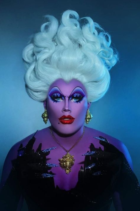 Ursula Costume Makeup, Disney Villains Makeup, Ursula Makeup, Ursula Costume, Disney Trip Outfits, Theatre Makeup, Clever Halloween Costumes, Drag Makeup, Halloween Makeup Inspiration