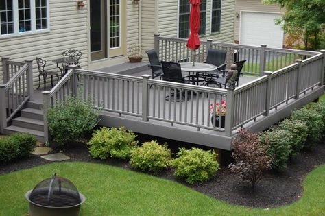 Landscaping Around Deck, Deck Landscaping, Patio Pergola, Decks Backyard, Backyard Deck, Design Exterior, Design Garden, Building A Deck, Outdoor Deck