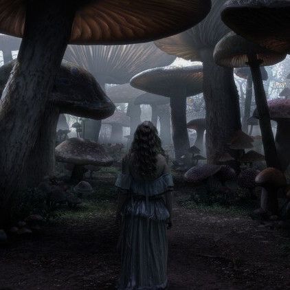 Dylan Cole, Matte Paintings, Dark Alice In Wonderland, Tim Burton Characters, Below The Line, Dylan And Cole, Alice In Wonderland Aesthetic, Tim Burton Style, Tim Burton Art