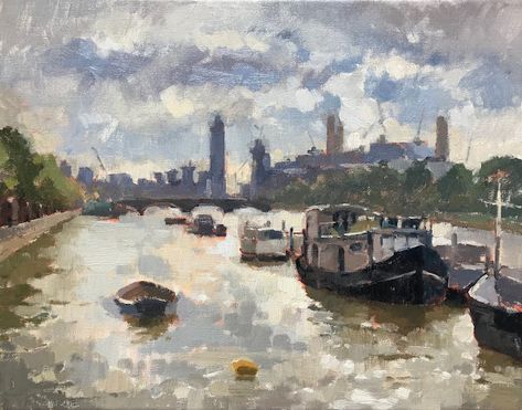 Clare Bowen Artist Clare Bowen, Ken Howard, Robert Adams, Battersea Power Station, Seascape Art, Buy Art Online, London Art, Fine Art Gallery, Urban Landscape