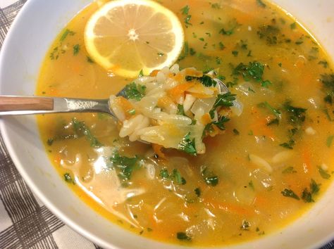 Lemon Garlic Orzo, Garlic Orzo, Cooking For 2, Lemon Orzo Soup, Spring Soups, Happy Monday Morning, Lemon Orzo, Orzo Soup, Summer Soup