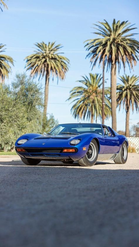 Lamborghini Miura Sv, Blue Lamborghini, 60s Cars, Italian Job, Foggy Weather, Chasing Cars, Vintage Sports Cars, Lamborghini Miura, V12 Engine