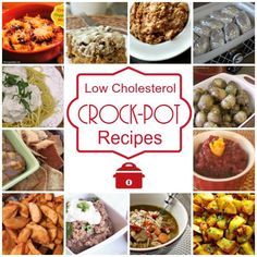 Low Cholesterol Crock-Pot Recipes - A collection of over 25 Low Cholesterol Crock-Pot Recipes that are all 20 grams or less of cholesterol per serving! via @CrockPotLadies Vegan Bechamel, Cholesterol Friendly Recipes, Low Cholesterol Diet Plan, Lower Cholesterol Diet, Cholesterol Foods, Low Cholesterol Diet, Atkins Diet Recipes, Diy Easy Recipes, Low Cholesterol Recipes