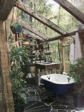 Awesome Bathrooms, Jungle Bathroom, Outdoor Baths, Window Plants, Outdoor Bath, Decor Ikea, Outdoor Bathrooms, Best Bath, Trendy Bathroom