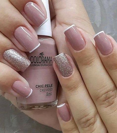 May Nails, Hello Nails, Silver Nail, Glitter Gel Nails, Work Nails, Pretty Nail Art Designs, Nail Art Designs Videos, Short Acrylic Nails Designs, Nail Extensions