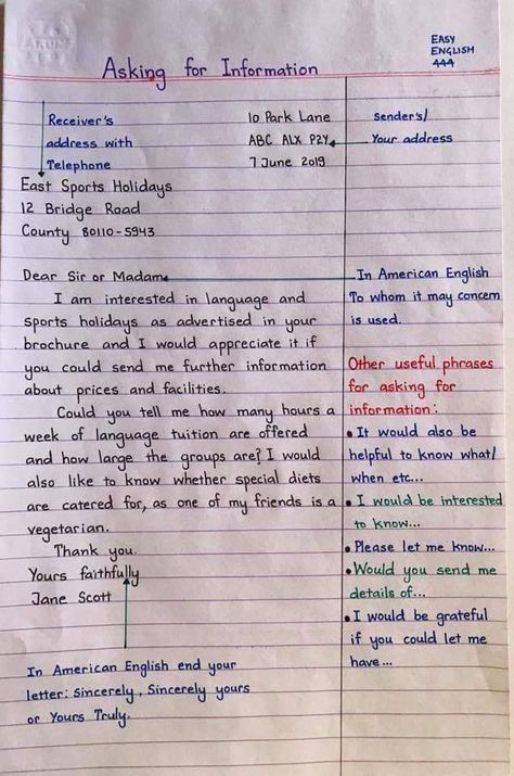 English Letter Writing, Formal Letter Writing, Letter Writing Examples, Economics Notes, Letters Writing, Essay Writing Examples, Abstract Nouns, Materi Bahasa Inggris, English Phrases Idioms