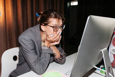 Sitting At Computer Reference, On Computer Reference, Computer Pose Reference, Noel Core, Person On Computer, Social Photoshoot, Woman On Laptop, Working At Computer, Stock Poses