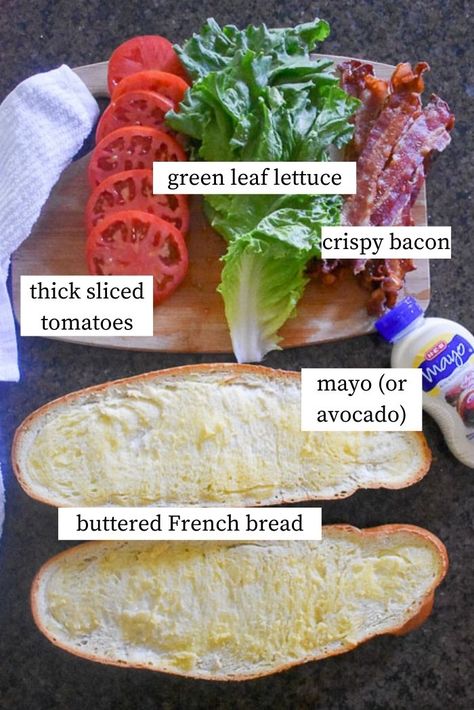 This is a crash course on building the perfect BLT sandwich and the recipe for a shareable sub version that feeds a crowd by Dash of Jazz #dashofjazzblog #bltsandwich #howtomakebltsandwiches #summerpicnicfoodideas Easy Blt Sandwich, Blt Sandwich Sauce, Best Blt, Ultimate Blt Sandwich Recipes, Shrimp Blt Sandwich, Perfect Blt Sandwich, Blt Without Bread, Ultimate Blt Sandwich, Perfect Blt