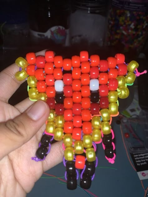 Fan Inanimate Insanity Osc Bracelets, Kandi Tie, Kandi Mask Patterns, Fan Inanimate Insanity, Kandi Bracelets Ideas, He Him Pronouns, Goofy Art, Kandi Bracelet Ideas, Rave Light