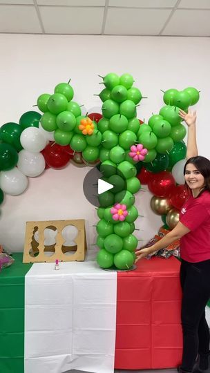 Ballon Diy, Verde Lima, 1k Views, Zeppelin, Cactus