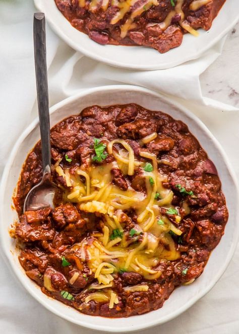 Beer Chili Recipe, Short Rib Chili, How To Cook Chili, Beer Chili, Best Chili, Jo Cooks, Best Chili Recipe, Chilli Recipes, Chili Recipe