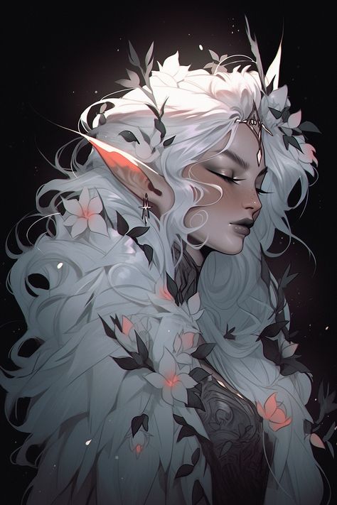 Fey Queen, Art Pfps, Npc Ideas, Quirky Characters, Dnd Inspiration, Dungeons And Dragons Characters, Dnd Art, Fantasy Monster, Aesthetic People