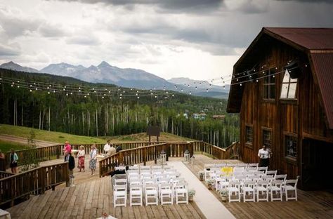 Gordon Ranch Telluride, Colorado  Photo Credit: Ben Eng Photography Wedding Venues In Colorado, Event Venue Spaces, Denver Zoo, Telluride Wedding, Colorado Denver, Smallest Wedding Venue, Cheap Wedding Venues, Dress Decoration, Telluride Colorado