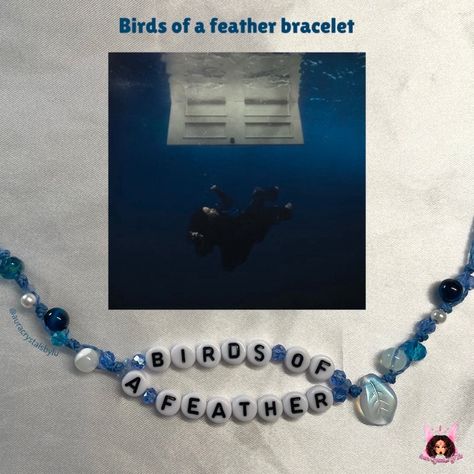 -Birds of a Feather by Billie Eilish inspired bracelet  -option to choose one or a matching set of bracelets  -made to order  -bracelet is 6 1/2" and adjustable  Shipping, Policies, & Information ⬇️ (please read) ‼️‼️‼️    ~Once your order is placed it may take 1-8 weeks (excluding weekends and holidays) for this item to be prepared for shipping. ~estimated delivery time-frame after shipped is  2-7 days for US orders and 1-3 weeks for international orders please remember this is just an estimate orders may arrive sooner or later depending on the carrier. ~ orders are worked on in the order I receive them so please keep in mind there may be prior orders I'm working on. ~if your order is a gift please make sure to mark your item as a gift and the date you need it by (please order in advance Billie Eilish Inspired Bracelet, Billie Eilish Bracelet Ideas, Billie Eilish Bracelet, Funny Bracelets, Feather Bracelet, Kandi Bracelets, Bead Charms Diy, Diy Bracelet Designs, Beaded Jewelry Designs