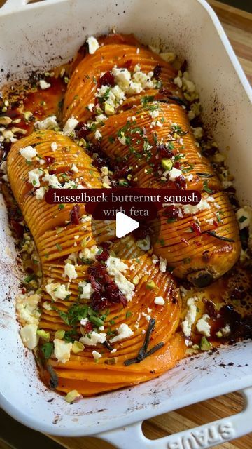 Grace Elkus Bianconi on Instagram: "new thanksgiving showstopper unlocked 🔓#FoodNeedsFeta #AthenosPartner 

This hasselback squash is deceptively easy — and perfectly sweet and salty. Grab the full recipe at graceelkus.com, and find @athenosfeta at your local grocer. #AthenosFeta" Thanksgiving Showstopper, Hasselback Squash, Vegan Squash Recipes, Grace Elkus, Thanksgiving Breakfast Brunch, Squash Casserole Recipes, Vegetarian Thanksgiving, Veggie Dinner, Low Carb Vegetarian Recipes