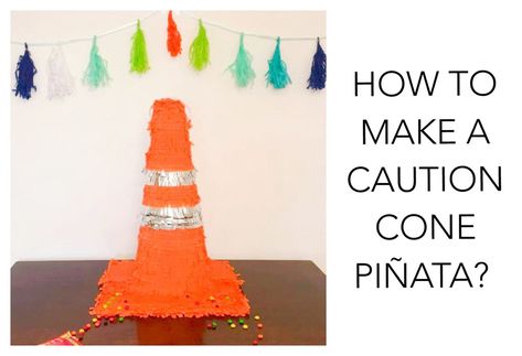 Construction Birthday Party Pinata, Construction Birthday Piñata, Construction Theme Pinata, Construction Party Pinata, Construction Pinata Diy, Construction Piñata, Pinata Construction, Diy Construction Party Decorations, Construction Pinata