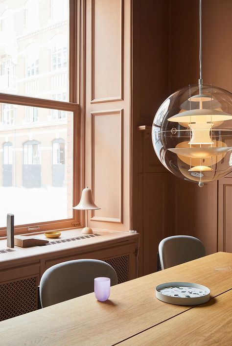 VERPAN: Let's start the week with the icon above ... Verner Panton Lamp, Penthouse Design, Glass Globe Pendant Light, Small Pendant Lights, Luxury Furniture Brands, Verner Panton, Danish Furniture, Design Icon, Best Furniture