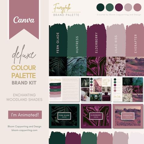 CreateGrowBloom - Etsy Colour Palette With Hex Codes, Brand Palette, Mood Board Template, Color Schemes Colour Palettes, Hex Codes, Brand Color Palette, Brand Kit, Color Palette Design, Small Business Branding