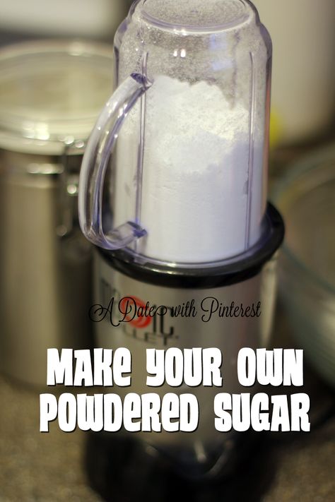 How To Make Powdered Sugar, Make Powdered Sugar, Homemade Dry Mixes, Cooking Substitutions, Homemade Pantry, Homemade Mixes, Baking Substitutes, Food Substitutions, Homemade Spices