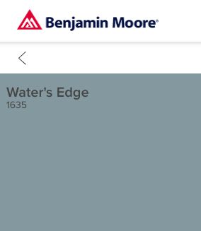 Bm Waters Edge, Paint Colors, Kitchen Island, Greece, Paint, Water, Paint Colours