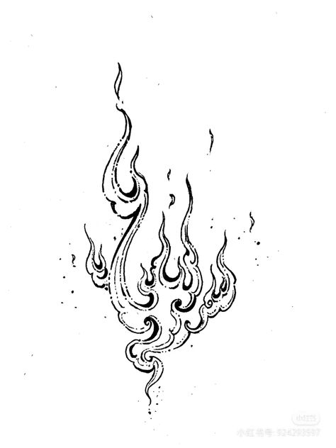 Flame Tattoo Black And Grey, Snake And Fire Tattoo, Vintage Flame Illustration, Cloud By Day Fire By Night Tattoo, Flame Flash Tattoo, Flame Back Tattoo, Flame Line Drawing, Black And Grey Fire Tattoo, Fire Filler Tattoo