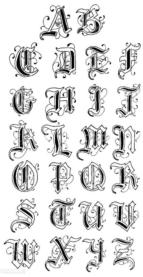 Perspective Sketches, Y2k Fonts, Fancy Fonts Alphabet, Old English Alphabet, Tattoos Fonts, Tattoo Lettering Alphabet, Alphabet Designs, Tattoo Fonts Alphabet, Calligraphy Fonts Alphabet