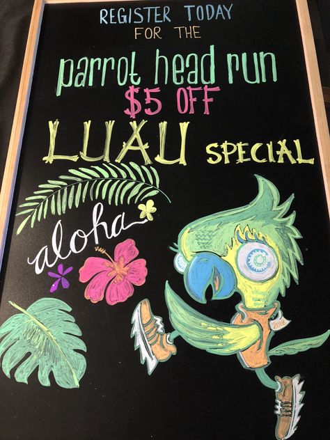 Tropical Chalkboard Art, Caribbean Bbq, Specials Board, Chalkboard Fonts, Blackboard Art, Hello June, Parrot Head, Coffee Store, Chalk Markers