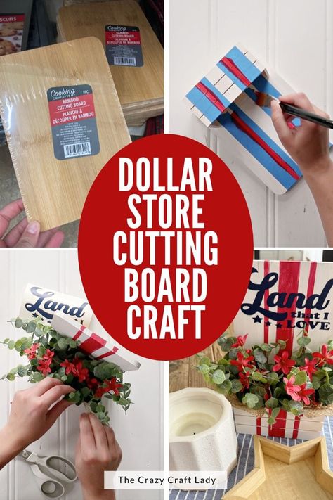 Patriotic Crafts To Sell, Decorating Above Kitchen Cabinets, Mini Crates, Patriotic Flowers, Mod Podge Crafts, Patriotic Crafts, July Crafts, Wood Crates, Dollar Store Crafts