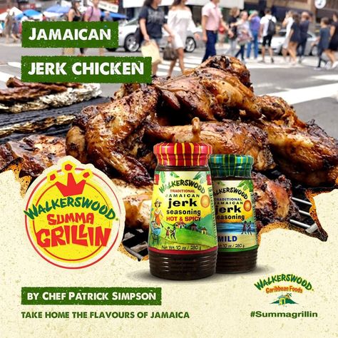 jerk chicken – Walkers Wood – Caribbean Foods Walkerswood Jerk Chicken Recipe, Homemade Pan Pizza Recipe, Jerk Seasoning Recipe, Vegetarian Baked Beans, Jerk Marinade, Jerk Chicken Recipe, Easy Peach Cobbler Recipe, Jamaican Jerk Chicken, Baked Bean Recipes