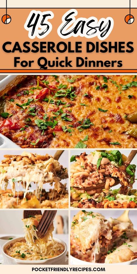 Discover a variety of easy casserole dishes perfect for quick dinners and busy weeknights. Whether you’re craving a homey vibe with a chicken casserole, a comforting baked pasta dish, these recipes are packed with flavor and perfect for an easy cleanup. Serve them at family dinners, potlucks, or casual get-togethers. These comfort classics make the ideal one-dish meal for any occasion. Check out more in FOOD favorites now! Easy Filling Meals, Food Recipes Casseroles, Comfort Food Recipes Casseroles, Best Tuna Casserole, Easy Tater Tot Casserole, Filling Meals, Casserole Recipes For Dinner, Easy Casserole Dishes, Tater Tot Breakfast Casserole