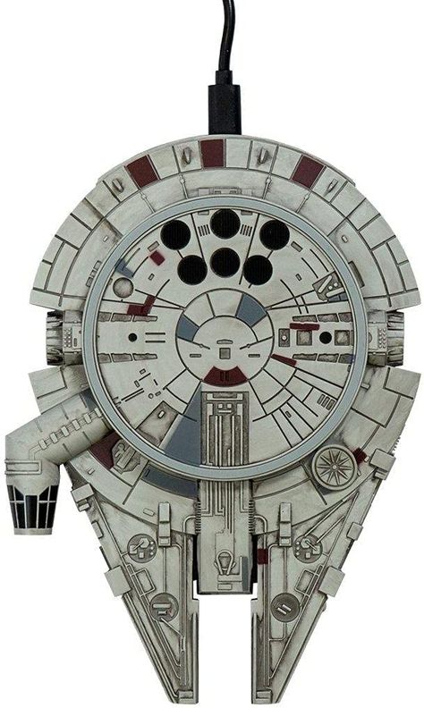 Amazon.com: Star Wars Millennium Falcon Wireless Charge Pad : Cell Phones & Accessories Jedi Accessories, Millennium Falcon Model, Star Trek Gifts, Phone Charging Stations, Cell Phone Charging Station, Amazon Office, Charging Desk, Star Wars Accessories, Tech Ideas