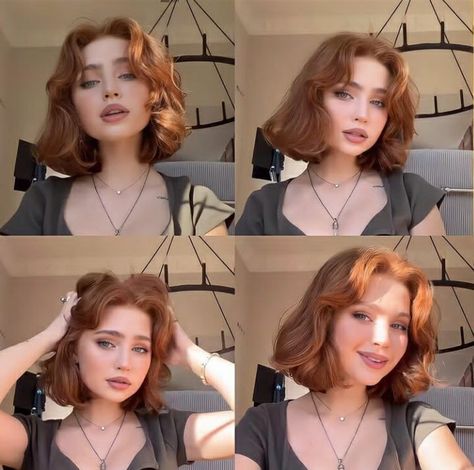 Winter Hair Trends, Ginger Hair Color, Hair Inspiration Short, Haircut Inspiration, Haircuts For Medium Hair, Winter Hair, Penteado Cabelo Curto, Short Hair Haircuts, Cut My Hair